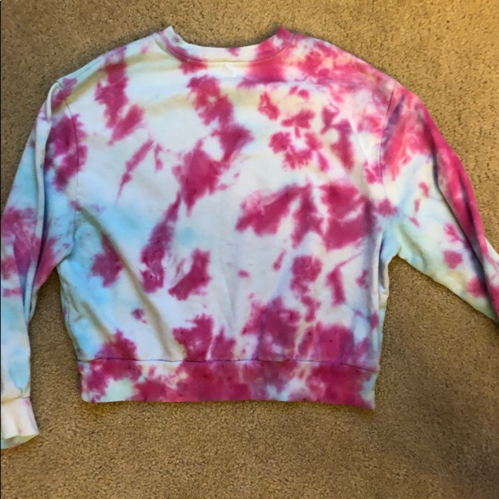Blue/Pink HomeMade TieDyed Sweatshirt